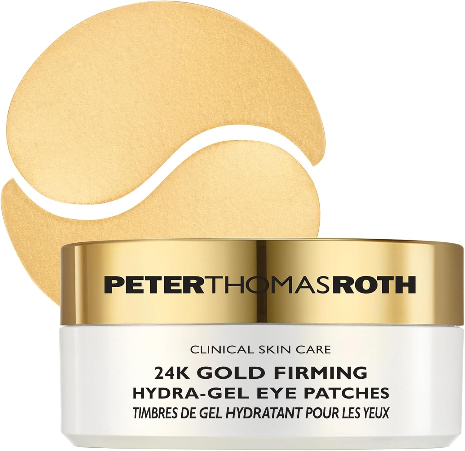 Peter Thomas Roth | 24K Gold Firming Hydra-Gel Eye Patches | Gold-Infused Eye Mask Patches for Fine Lines, Crow's Feet and Dark Circles