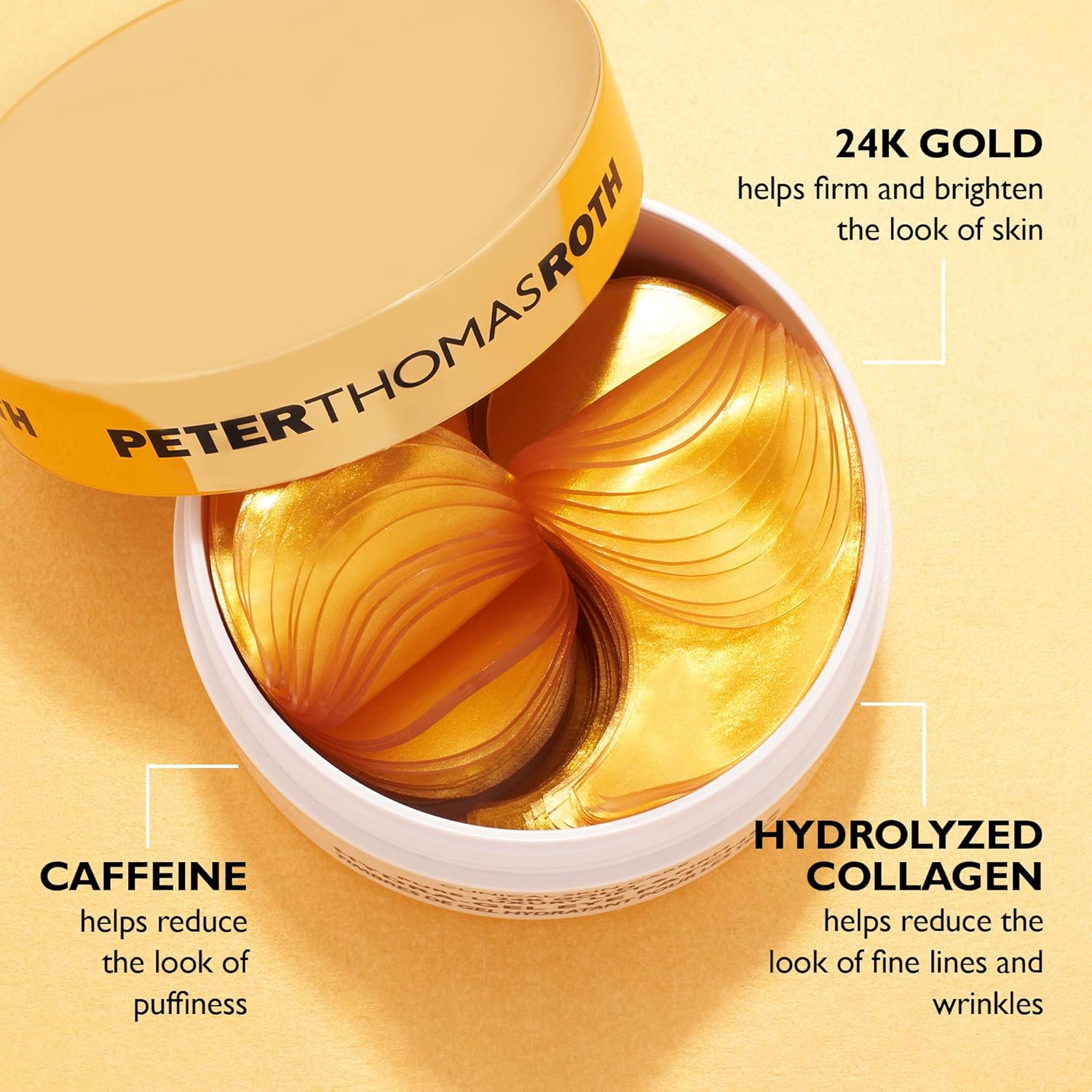 Peter Thomas Roth | 24K Gold Firming Hydra-Gel Eye Patches | Gold-Infused Eye Mask Patches for Fine Lines, Crow's Feet and Dark Circles - Image 6